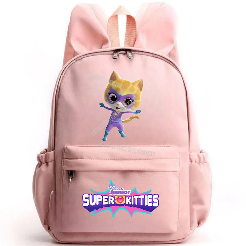Super Kitties Girls School Bags for Girls Cartoon Anime Boy Girl Knapsack Teenager Backpack Student BookBag Rucksack Gift 2025