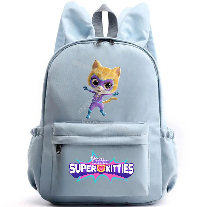 Super Kitties Girls School Bags for Girls Cartoon Anime Boy Girl Knapsack Teenager Backpack Student BookBag Rucksack Gift 2025