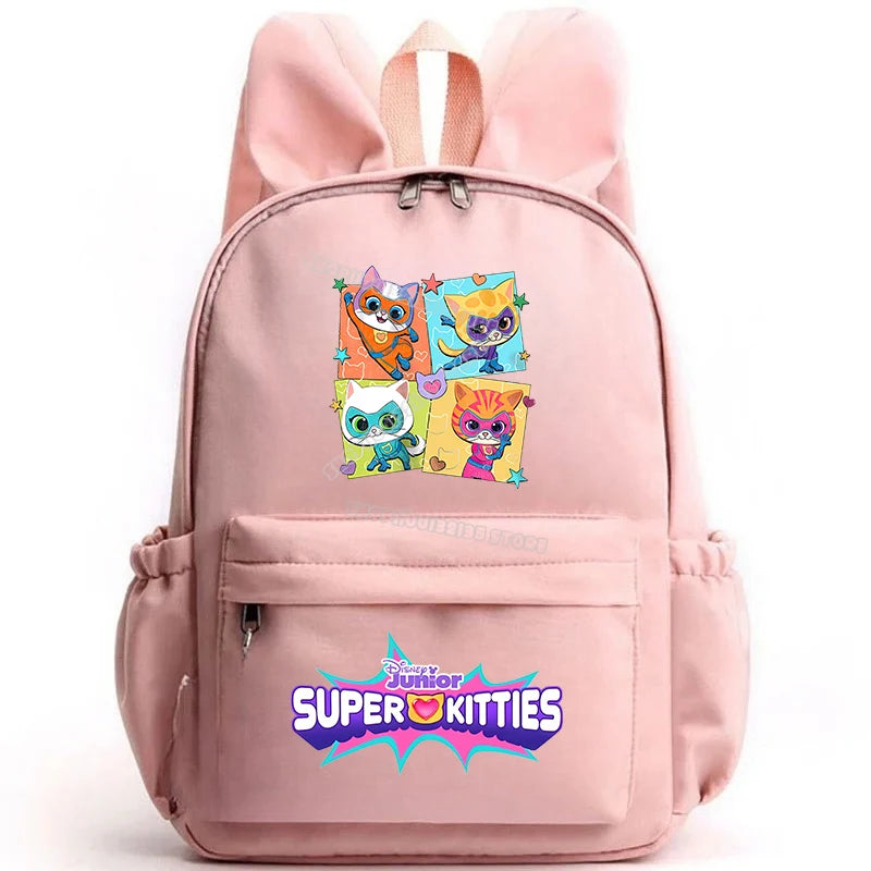 Super Kitties Girls School Bags for Girls Cartoon Anime Boy Girl Knapsack Teenager Backpack Student BookBag Rucksack Gift 2025