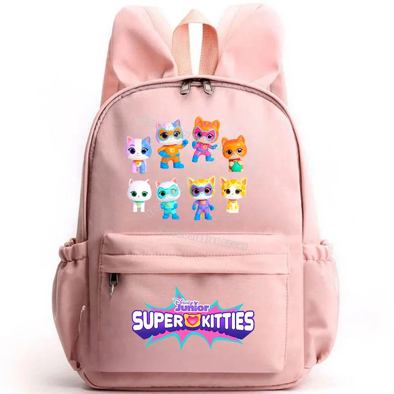 Super Kitties Girls School Bags for Girls Cartoon Anime Boy Girl Knapsack Teenager Backpack Student BookBag Rucksack Gift 2025