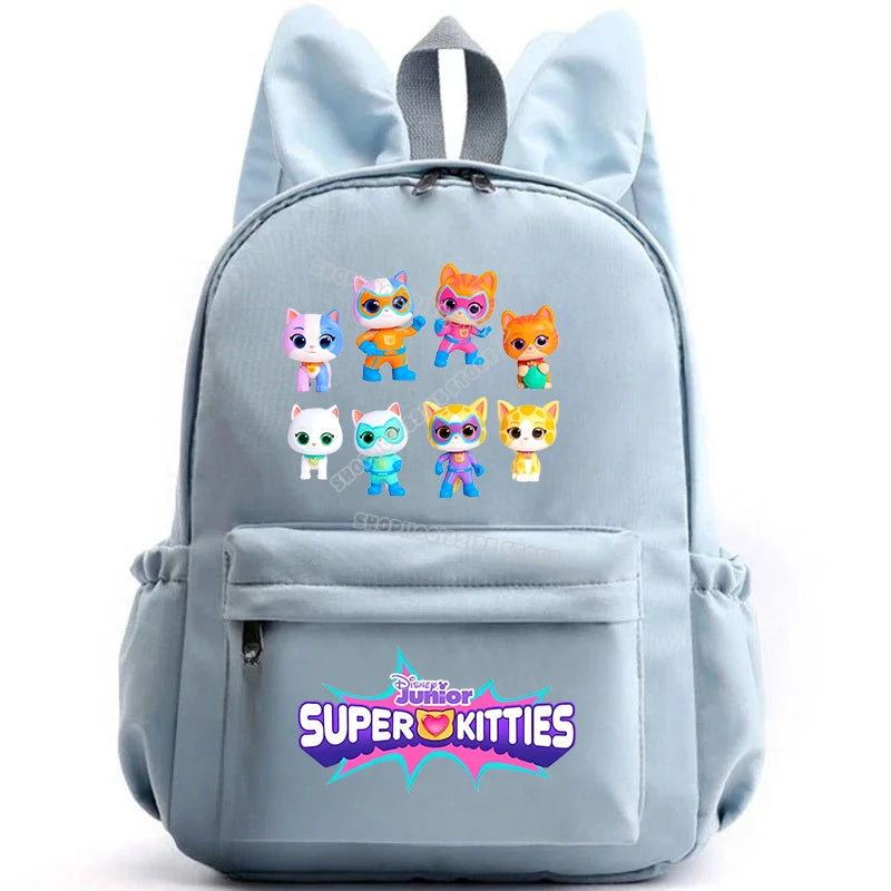 Super Kitties Girls School Bags for Girls Cartoon Anime Boy Girl Knapsack Teenager Backpack Student BookBag Rucksack Gift 2025