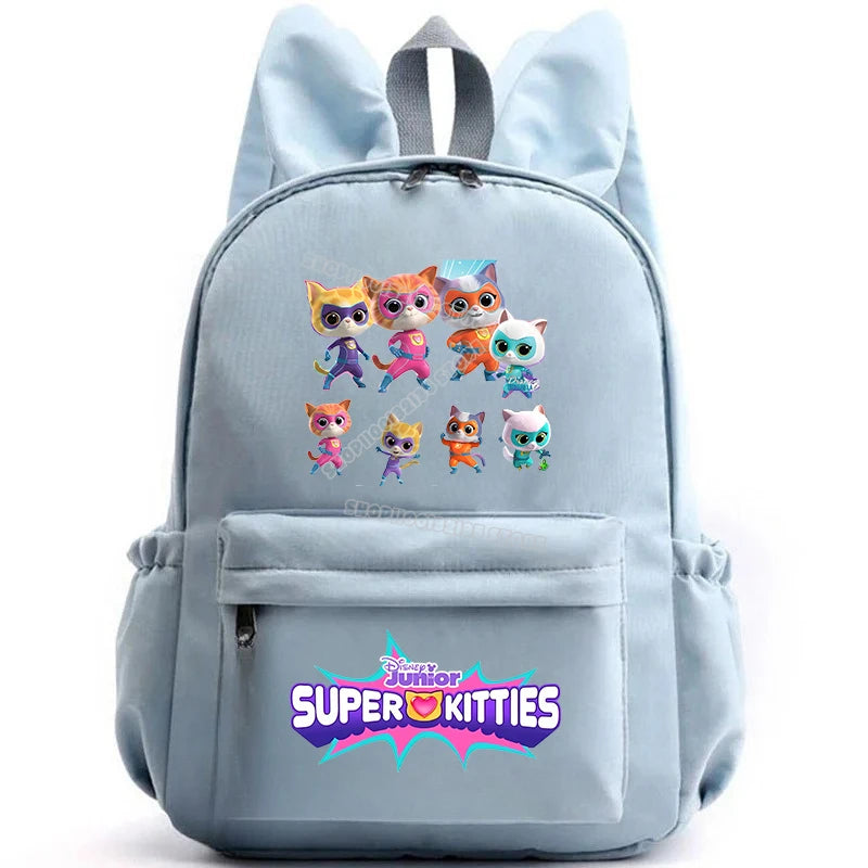 Super Kitties Girls School Bags for Girls Cartoon Anime Boy Girl Knapsack Teenager Backpack Student BookBag Rucksack Gift 2025