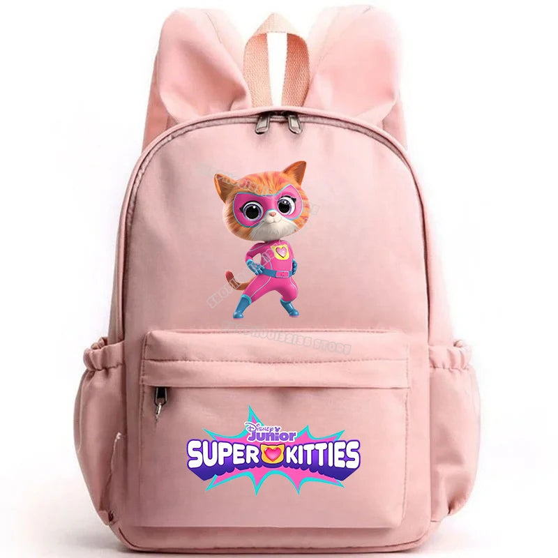 Super Kitties Girls School Bags for Girls Cartoon Anime Boy Girl Knapsack Teenager Backpack Student BookBag Rucksack Gift 2025