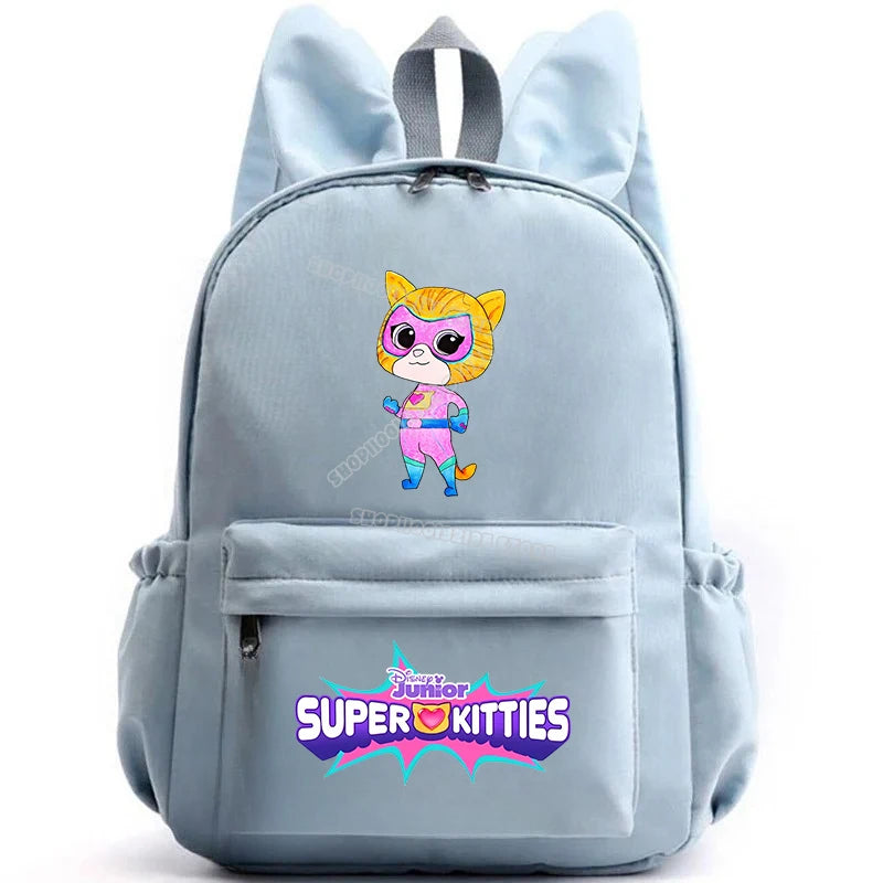 Super Kitties Girls School Bags for Girls Cartoon Anime Boy Girl Knapsack Teenager Backpack Student BookBag Rucksack Gift 2025