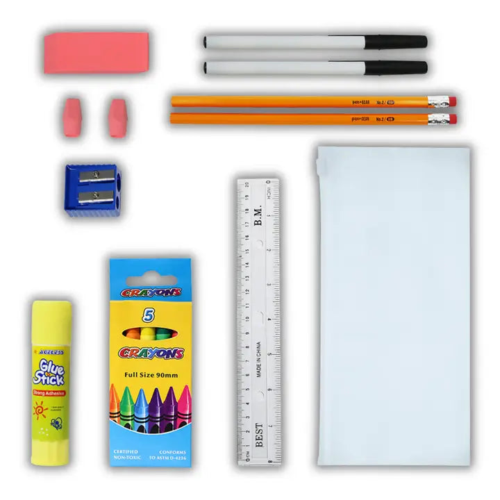 Premium Backpacks with 16 Pcs Supply Kit- Back To School