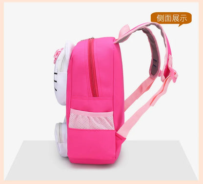 Hello Kitty Kids Backpack Cute Cartoon School Bag for Girls 3-9 Years Kindergarten Fashion Small Backpack Ipad