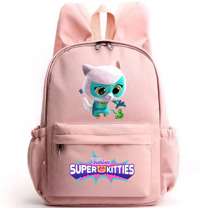 Super Kitties Girls School Bags for Girls Cartoon Anime Boy Girl Knapsack Teenager Backpack Student BookBag Rucksack Gift 2025