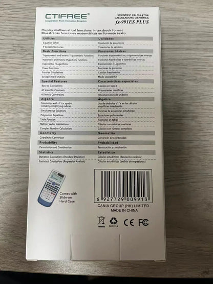 fx-991ES PLUS Multifunctional science function calculator-417function Specially designed for student exams, economical packaging