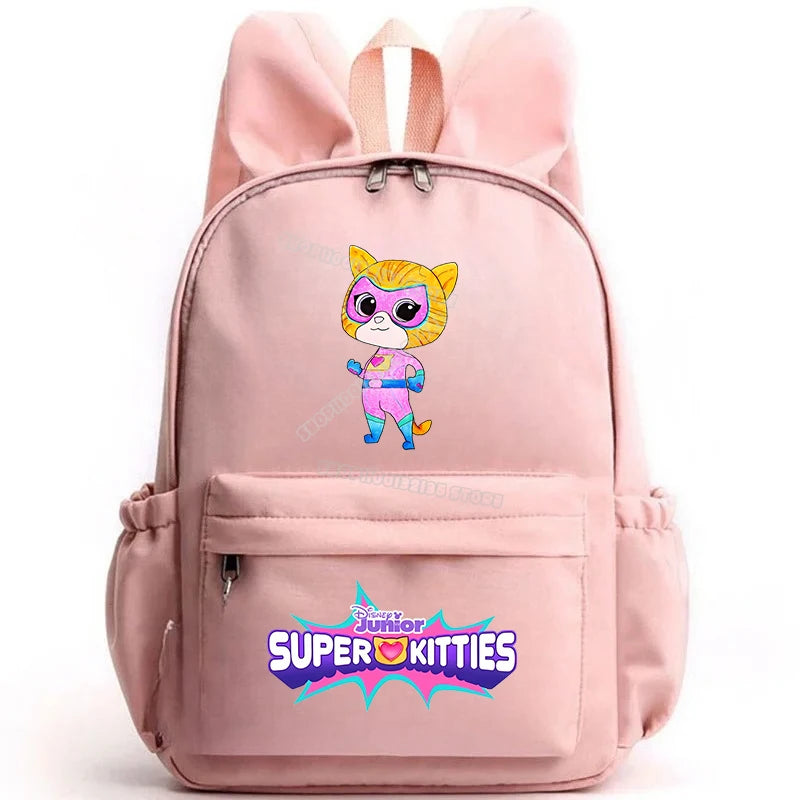 Super Kitties Girls School Bags for Girls Cartoon Anime Boy Girl Knapsack Teenager Backpack Student BookBag Rucksack Gift 2025