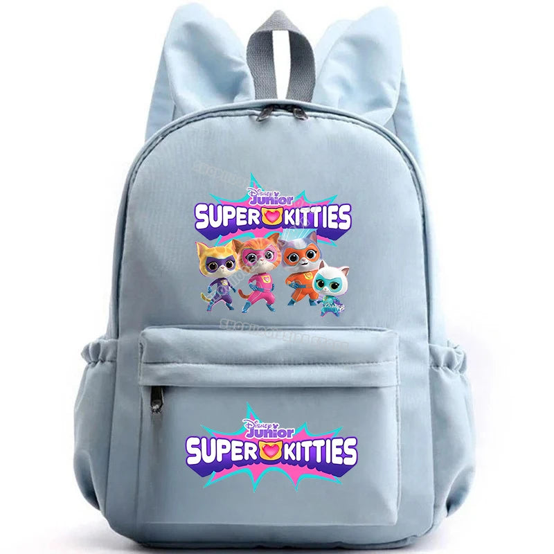 Super Kitties Girls School Bags for Girls Cartoon Anime Boy Girl Knapsack Teenager Backpack Student BookBag Rucksack Gift 2025