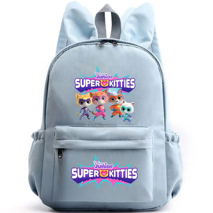 Super Kitties Girls School Bags for Girls Cartoon Anime Boy Girl Knapsack Teenager Backpack Student BookBag Rucksack Gift 2025