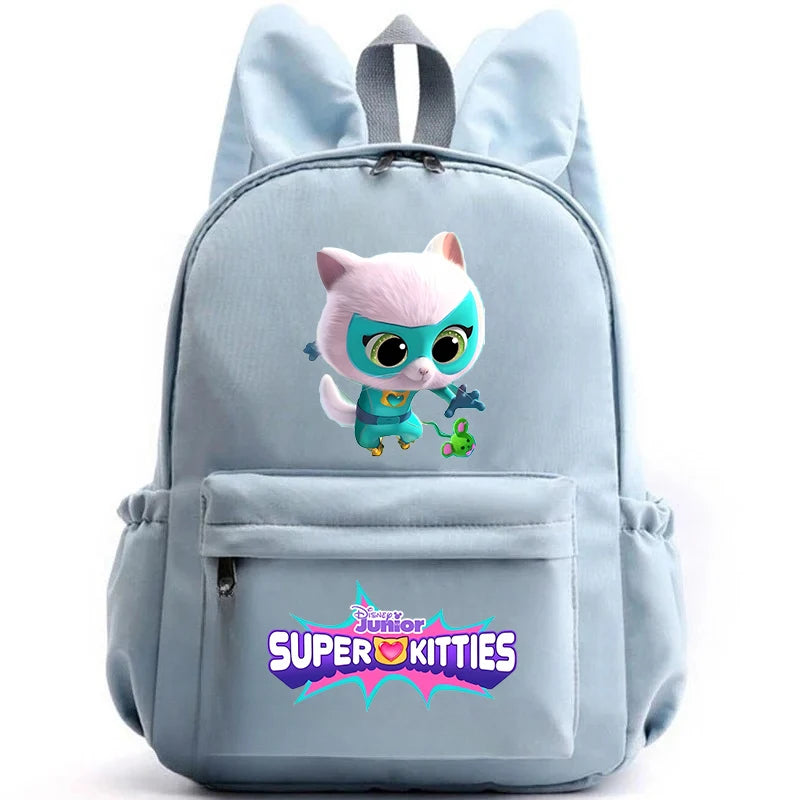 Super Kitties Girls School Bags for Girls Cartoon Anime Boy Girl Knapsack Teenager Backpack Student BookBag Rucksack Gift 2025