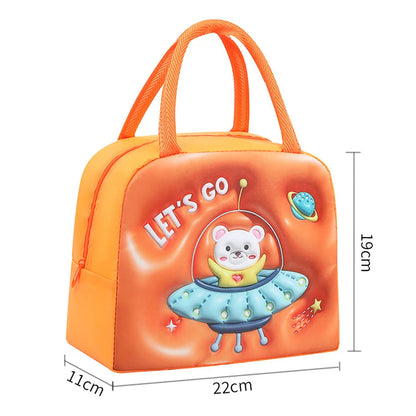 Kids Lunch Bag for School Portable Thermal Bag Children Cartoon Insulated Lunch Bag Cooler Bento Pouch Dinner Picnic Handbags