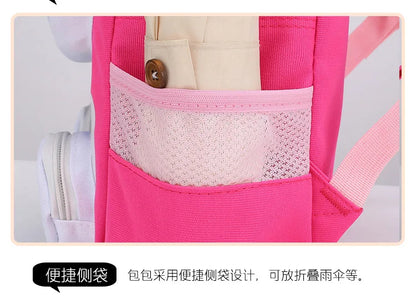 Hello Kitty Kids Backpack Cute Cartoon School Bag for Girls 3-9 Years Kindergarten Fashion Small Backpack Ipad