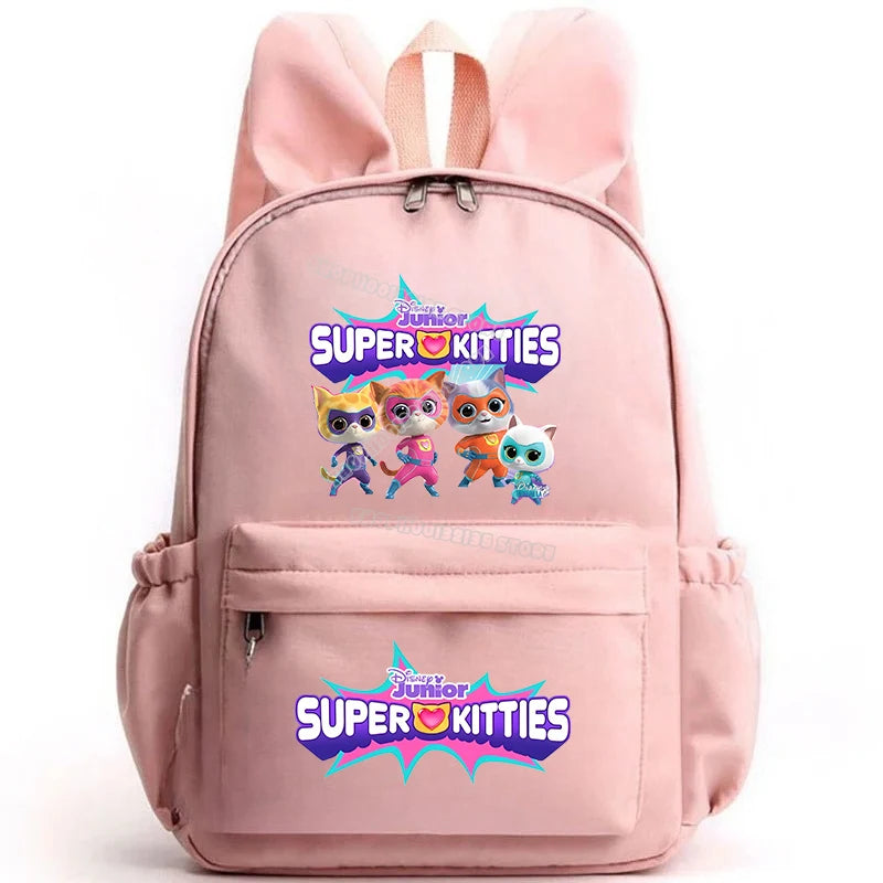 Super Kitties Girls School Bags for Girls Cartoon Anime Boy Girl Knapsack Teenager Backpack Student BookBag Rucksack Gift 2025