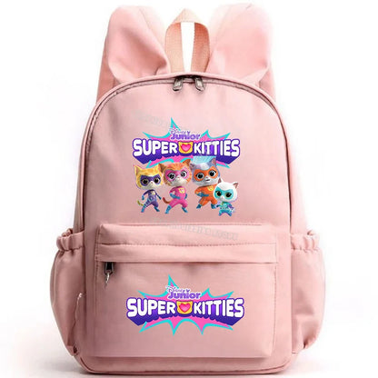 Super Kitties Girls School Bags for Girls Cartoon Anime Boy Girl Knapsack Teenager Backpack Student BookBag Rucksack Gift 2025