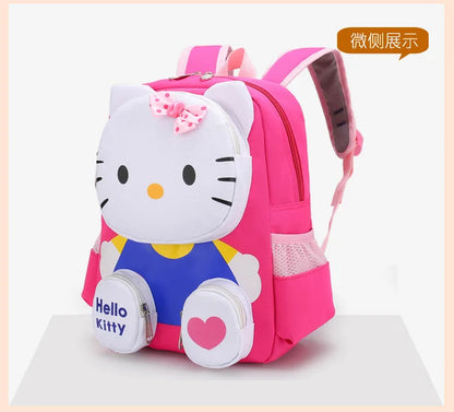 Hello Kitty Kids Backpack Cute Cartoon School Bag for Girls 3-9 Years Kindergarten Fashion Small Backpack Ipad