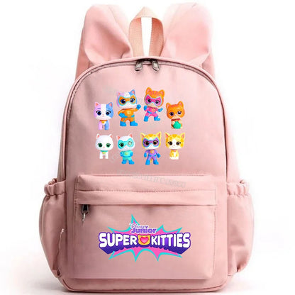 Super Kitties Girls School Bags for Girls Cartoon Anime Boy Girl Knapsack Teenager Backpack Student BookBag Rucksack Gift 2025