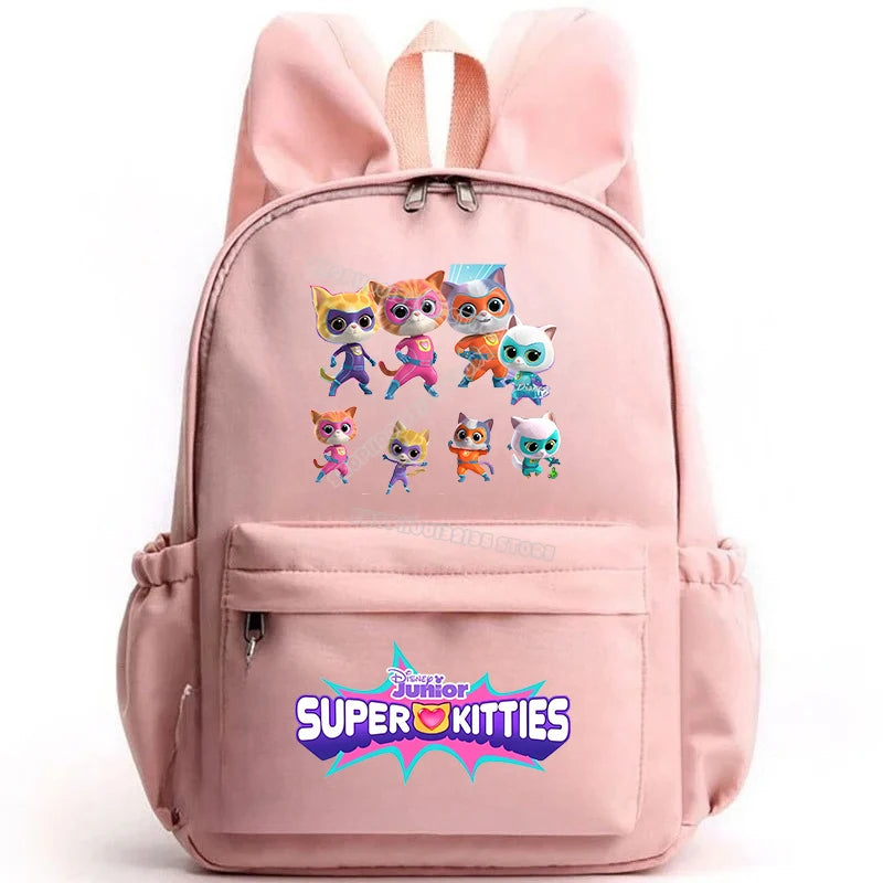 Super Kitties Girls School Bags for Girls Cartoon Anime Boy Girl Knapsack Teenager Backpack Student BookBag Rucksack Gift 2025