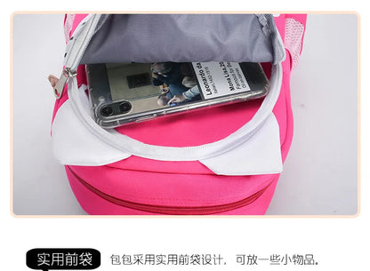 Hello Kitty Kids Backpack Cute Cartoon School Bag for Girls 3-9 Years Kindergarten Fashion Small Backpack Ipad