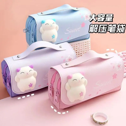 School Supplies Kawaii Stationery School Pencil Cases for Girls Bags Pens Cute Korean Stationery Holsters Supply Store Aesthetic