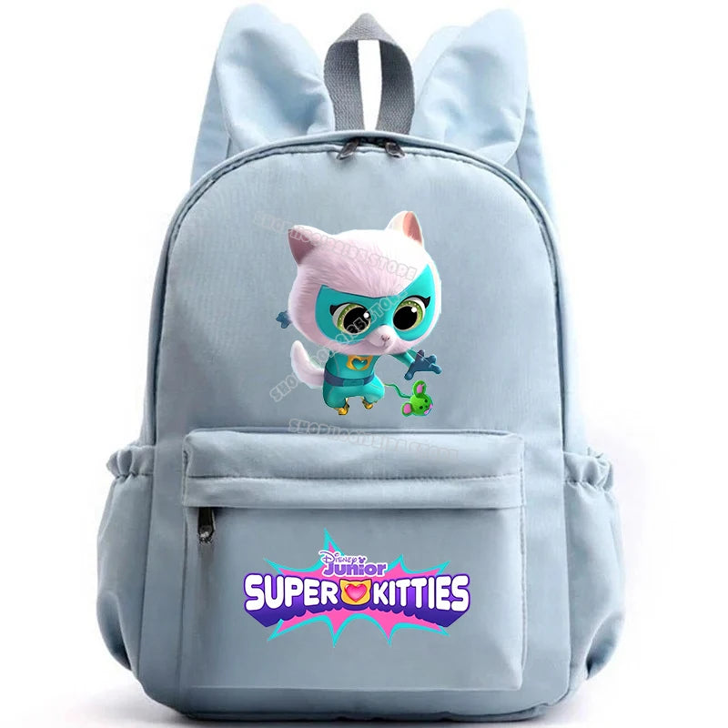 Super Kitties Girls School Bags for Girls Cartoon Anime Boy Girl Knapsack Teenager Backpack Student BookBag Rucksack Gift 2025