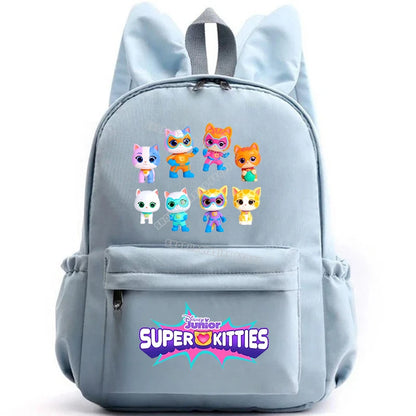 Super Kitties Girls School Bags for Girls Cartoon Anime Boy Girl Knapsack Teenager Backpack Student BookBag Rucksack Gift 2025