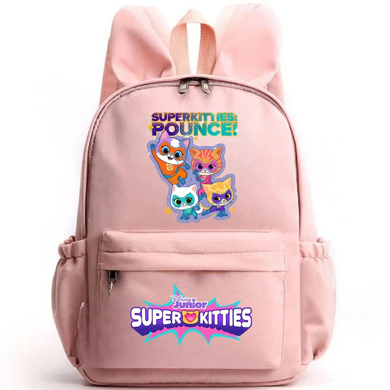 Super Kitties Girls School Bags for Girls Cartoon Anime Boy Girl Knapsack Teenager Backpack Student BookBag Rucksack Gift 2025