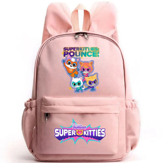 Super Kitties Girls School Bags for Girls Cartoon Anime Boy Girl Knapsack Teenager Backpack Student BookBag Rucksack Gift 2025
