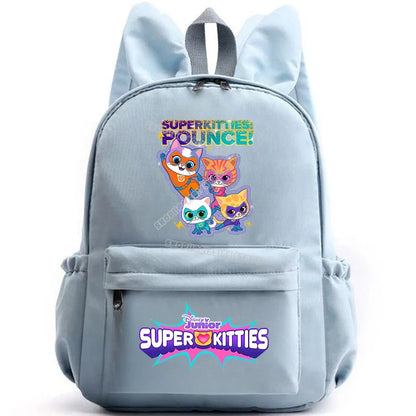 Super Kitties Girls School Bags for Girls Cartoon Anime Boy Girl Knapsack Teenager Backpack Student BookBag Rucksack Gift 2025