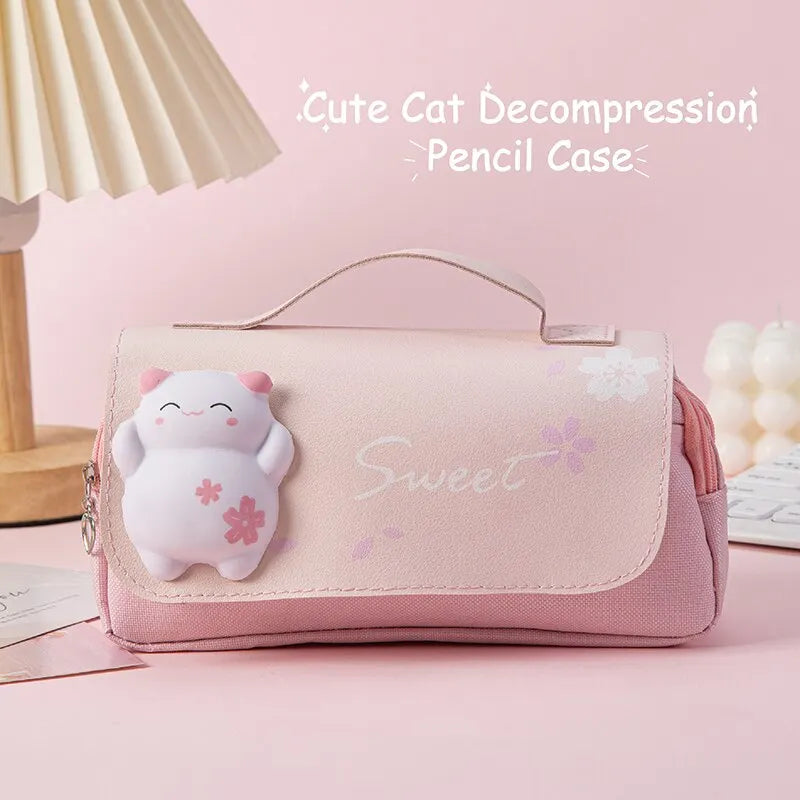 School Supplies Kawaii Stationery School Pencil Cases for Girls Bags Pens Cute Korean Stationery Holsters Supply Store Aesthetic