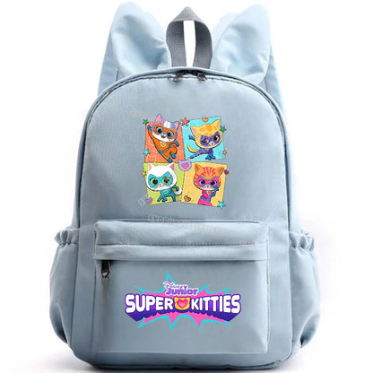 Super Kitties Girls School Bags for Girls Cartoon Anime Boy Girl Knapsack Teenager Backpack Student BookBag Rucksack Gift 2025