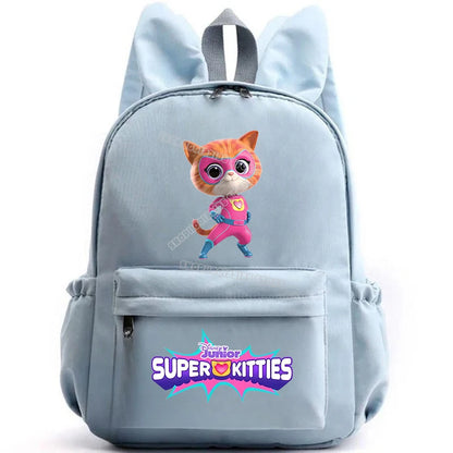 Super Kitties Girls School Bags for Girls Cartoon Anime Boy Girl Knapsack Teenager Backpack Student BookBag Rucksack Gift 2025