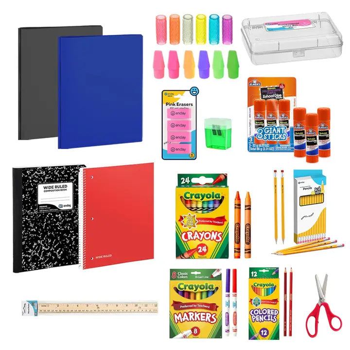 Enday Back To School Supplies Kit - Grades K-5