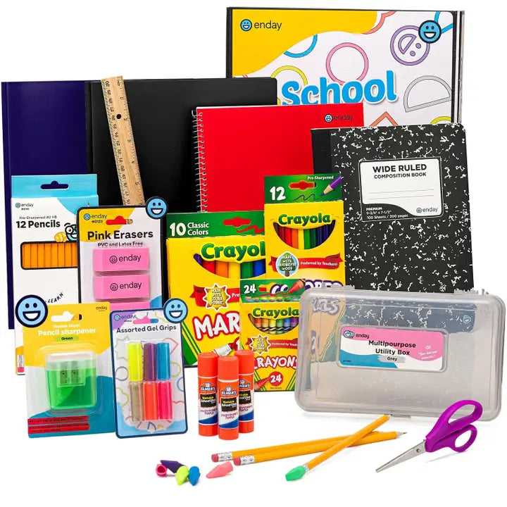 Enday Back To School Supplies Kit - Grades K-5